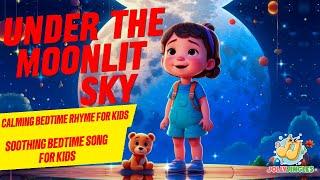 Under the Moonlit Sky | Calming Bedtime Rhyme for Kids | Peaceful Bedtime Rhyme for Kids |Children's