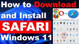 Download and Install Safari Browser on Windows 11 / 10