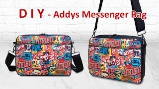 DIY Addys MESSENGER BAG - How to make crossbody bag - Tutorial / cara membuat tas selempang pria