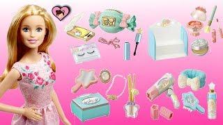 Barbie Doll Miniature Make up Collection - Dollhouse Toy Unicorn Cosmetic Rement