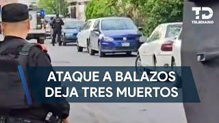 Ataque a balazos deja tres muertos y dos heridos al norponiente de Monterrey