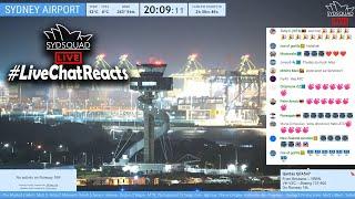 #LiveChatReacts - A 'Shoutout-Fest' Night! Sydney Live Plane Spotting Highlights!