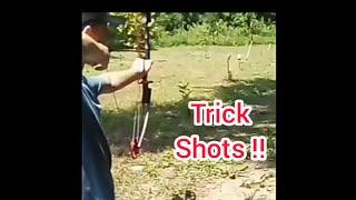 ARCHERY TRICK SHOTS!!!!!!!!!!  Genesis bow only.