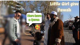 Little Girl  Give Quran | Dawah on Street by UthmanlbnFarooq