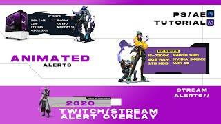 Clean Animated Twitch/Stream alerts: PS/AE Tutorial 2020