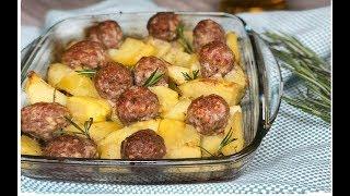 PATATE E POLPETTE AL FORNO |MORBIDE E GUSTOSE PRONTE IN 5 MINUTI