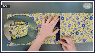 Easy to make!! How to make a zipper pouch from one piece of fabric