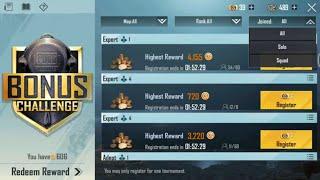 pubg mobile bonus challenge back & Bgmi mai coming soon