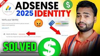 Google adsense identity verification needs attention |  Adsense identity verification failed 2025