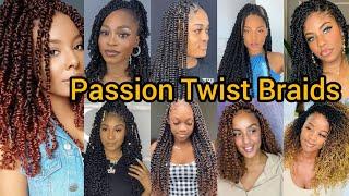 2024 Twist Braids Hairstyles for Ladies | Flat Twist Braids for Black Women | Passion Twist Braids