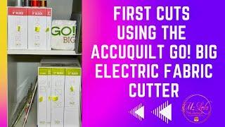 First time using AccuQuilt Go! Electric Fabric Cutter, Flying Geese Die. 12” Go Qube Mix and Match