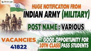 Military Group B and C Recruitment Notification 2024 | MES Jobs | 41,822 Posts | Letest Govt Jobs