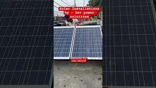 Solar installation by dev power solutions #devpower #solar #trending #shortsclip