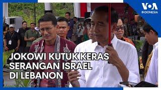 Jokowi  Indonesia Kutuk Keras Serangan Israel di Lebanon