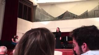 Cara e dolce performed by Emilie Casper accompanied on piano by Davida Kim Cowden Hall SBTS