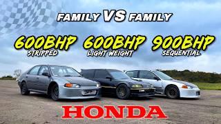 THE FASTEST HONDA.. CIVIC EG v CIVIC EF v CIVIC EG 4 DOOR