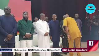 Mahama's entrance to meet the clergy