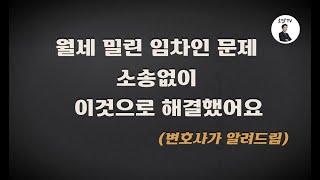 명도소송 안하고 월세미납 임차인 바로 내보낼수 있는 해결 방법! 부동산전문변호사가 알려드려요