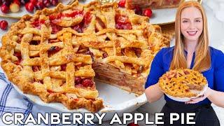 Easy Cranberry Apple Pie Recipe | Perfect for Thanksgiving!