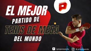 El mejor partido de tenis de mesa ping pong del mundo  The best game of table tennis ping pong