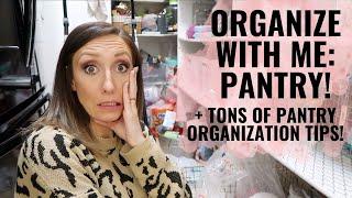 Organize with me: PANTRY! Inventorying, zones, food hacks, & pantry organization tips!