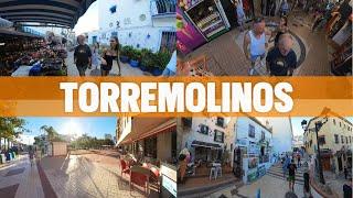 Walk from The All Blacks Irish Pub into Torremolinos costa del sol Spain virtual tour Insta360 X3