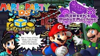 Mario Party DS - All Board Walkthrough - Part 5 - Bowser's Pinball Machine. Pinning Star Zones?