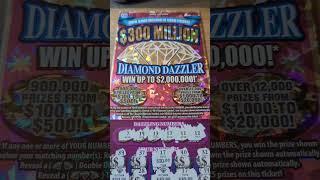 10 Winners on $20 Dollar Diamond  Dazzler!!! #scratchofftickets #lotterytickets #bigwin #lottery