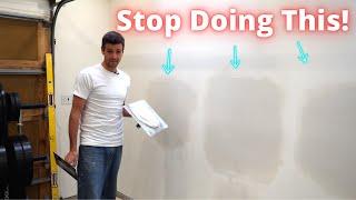 How to Mud Drywall THE WRONG WAY!!!!