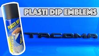 Plasti Dip Emblems - How long does Plasti Dip it last? #shorts #plastidip #cheapmod #tacoma