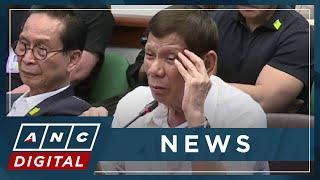 WATCH: PH senators question ex-president Duterte on drug war policy, killings (1/2) | ANC