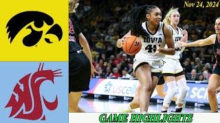 Washington State vs Iowa 4th-Qtr Women's College Basketball | Game Highlights Nov 24 ,2024