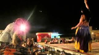 Machomikemd With A Bellty Dancer at Dubai Desert Safari Camp