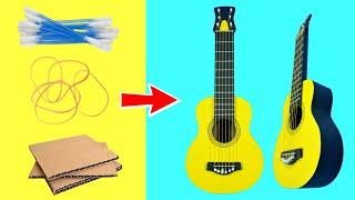 How to Make Guitar/Ukulele at Home | DIY Instruments