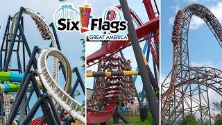 The Action Packed Roller Coasters of Six Flags Great America! Summer 2024 Vlog