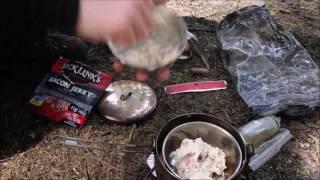 Bacon Bannock on a Trangia Stove - Eat Carbs Outdoors