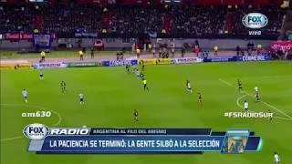 El Monumental silbó a la Selección Argentina