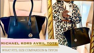 MICHAEL KORS XL AVRIL TOTE | SIZE COMPARISON, WHAT FITS, & TRYON ||TGC