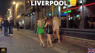 Liverpool England UK Nightlife Walk