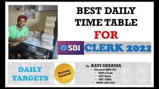 Best Daily Schedule to crack SBI Clerk in first attempt | Daily Targets | Ravi Sharma IBPS PO