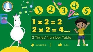 2 Times Table Song | Times Table Songs | Multiply by 2 | Times Table Fun | Number Fun (TinyTotzKidz)