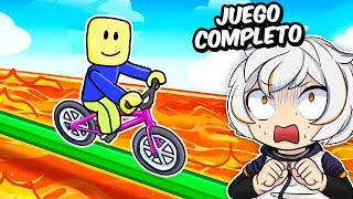 OBBY EN BICICLETA COMPLETO (ROBLOX MOMENTOS DIVERTIDOS)