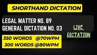 Legal Dictation {Exercise-89}, General Dictation No. 03  #jkssbsteno #jkhighcourtstenographer .