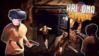 ZOMBIE FILLED ABANDONED MINE! - Arizona Sunshine Gameplay - VR Zombie Survival Game!