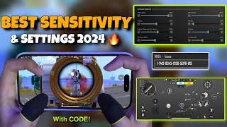 NEWBEST SENSITIVITY & SETTINGS 2024| 4 Finger Claw Gyroscope | PUBG MOBILE