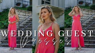 WEDDING GUEST OUTFIT IDEAS: 4 STUNNING DRESSES! #youtubeshorts