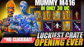 OMG 30 UC  Got Upgrade Mummy M416 In Bgmi | New Mummy M416 Crate Opening |Mummy Set Crate Opening