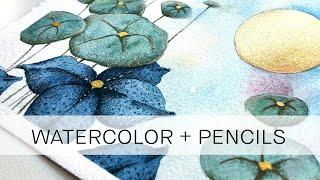 magical watercolor garden - a relaxing art session by the window