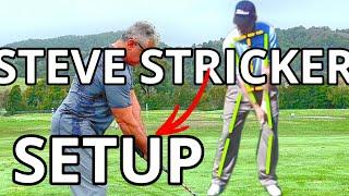 Steve Stricker Driver Setup Awareness Training - bent elbow | side bend #golf #golfswing #golftips