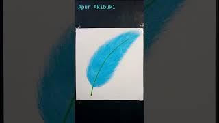 How to draw a feather easily | Easy feather drawing | #shorts